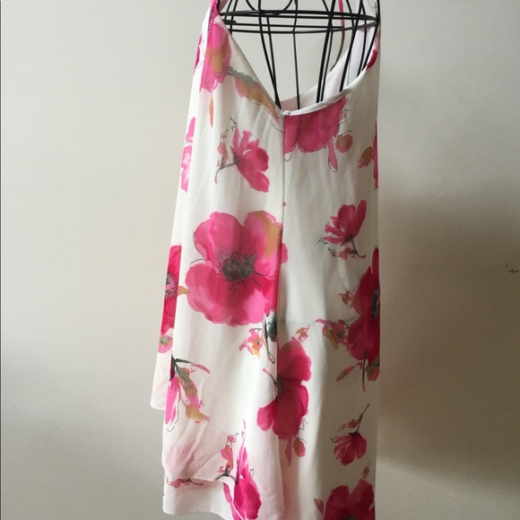 Peach Royal pink floral racer back Small dress - Picture 7 of 7